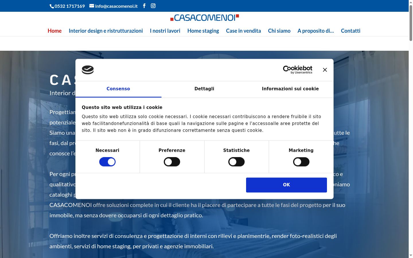 Captură de ecran a bannerului de consimțământ afișat înainte de orice interacțiune