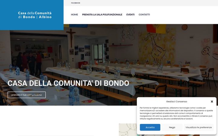 Screenshot ta' casacomunitabondo.it
