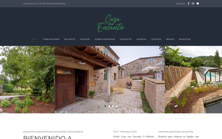 Screenshot of casaconencantoorefuxio.com