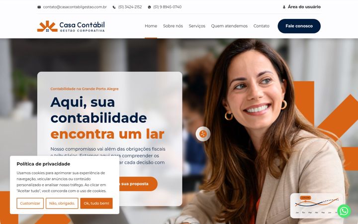 Ekrano kopija casacontabilgestao.com.br