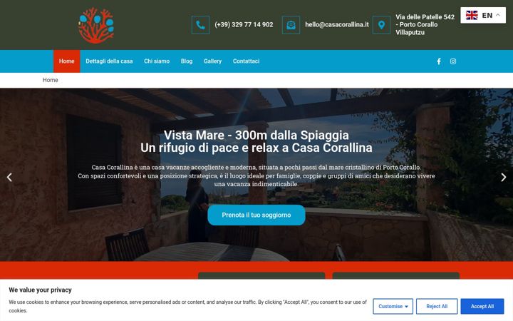 Screenshot ta' casacorallina.it