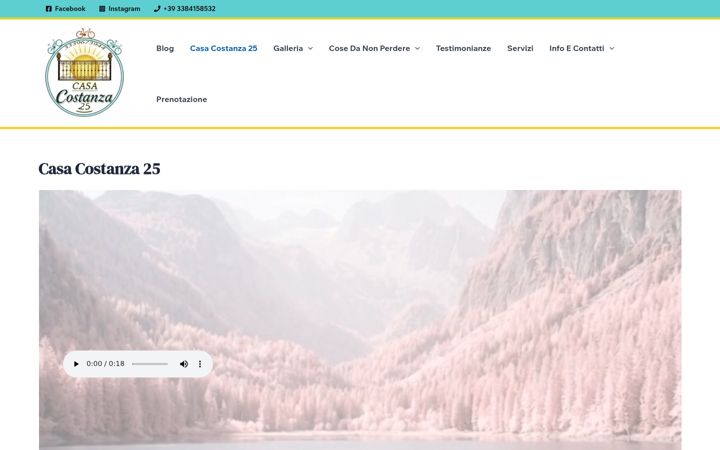 Screenshot of casacostanza25.it