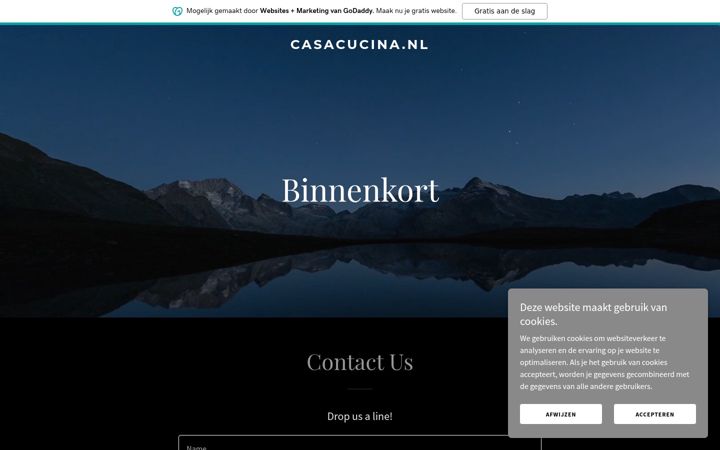 Skærmbillede af casacucina.nl