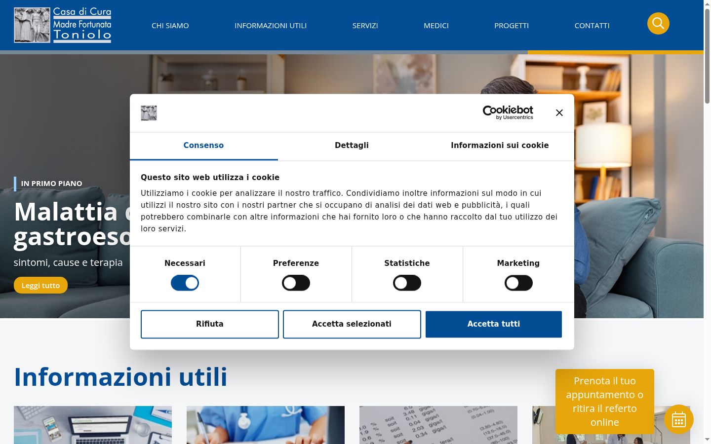 Sutikimo reklamjuostės, rodytos prieš bet kokią sąveiką, ekrano kopija