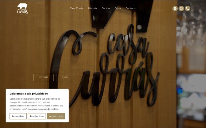 Screenshot of casacurras.com