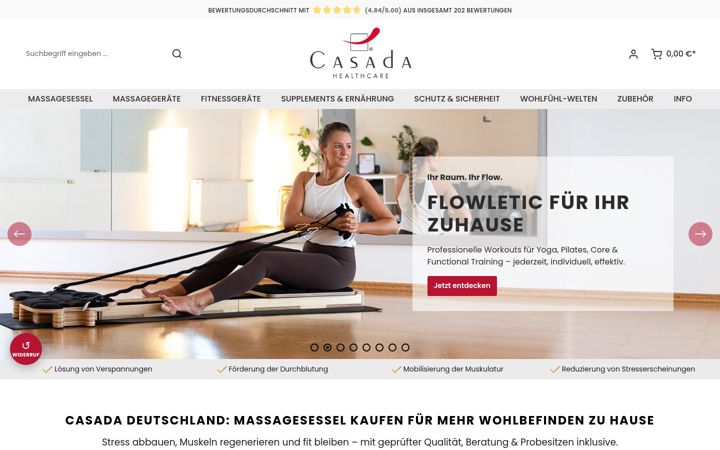 Screenshot of casada.de