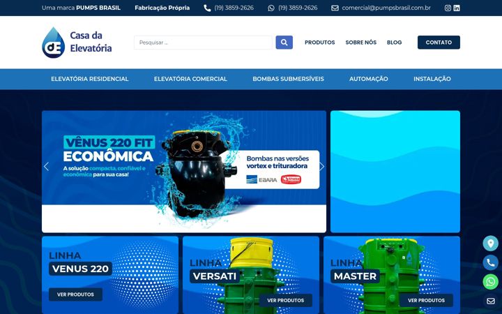 Ekrano kopija casadaelevatoria.com.br