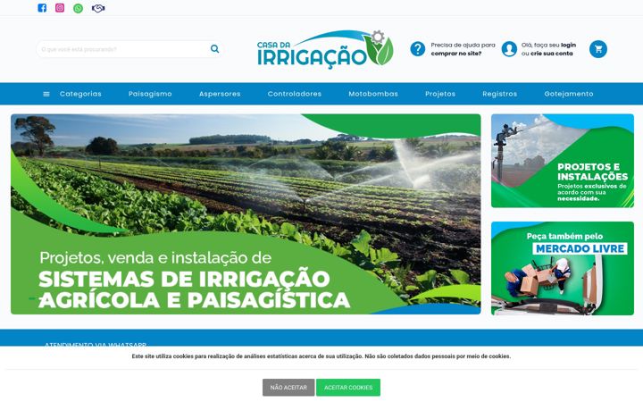 Ekrano kopija casadairrigacao.com.br