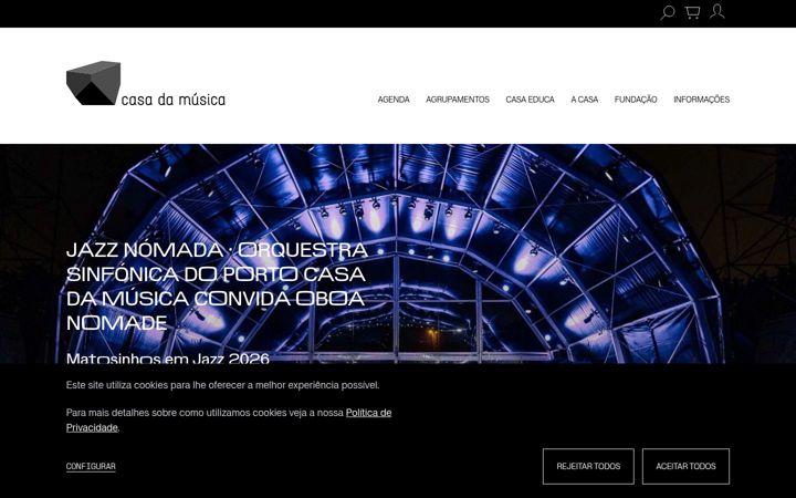 Screenshot of casadamusica.com