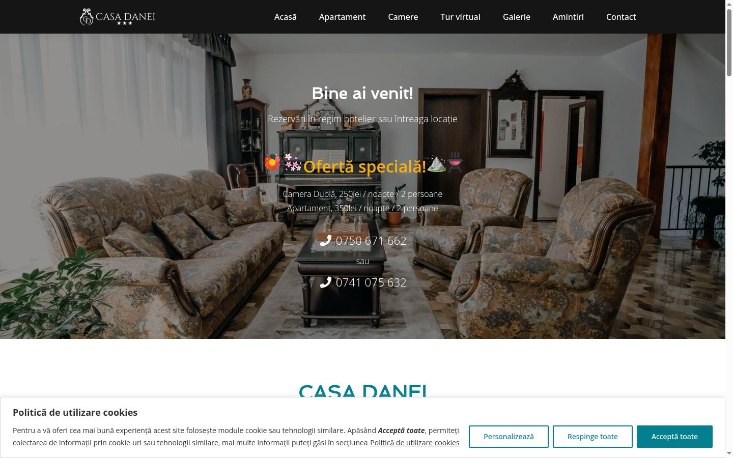 Screenshot tal-banner tal-kunsens muri qabel kwalunkwe interazzjoni