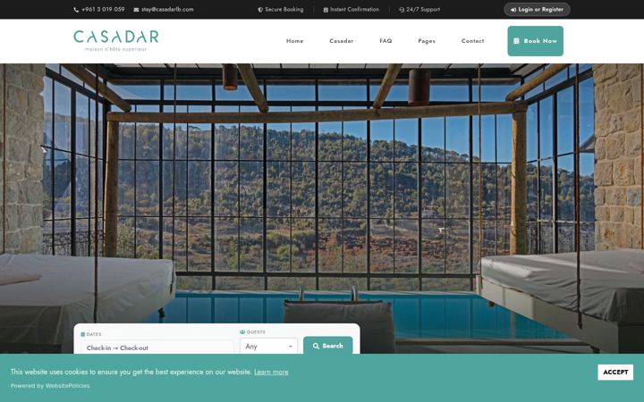 Screenshot of casadarlb.com