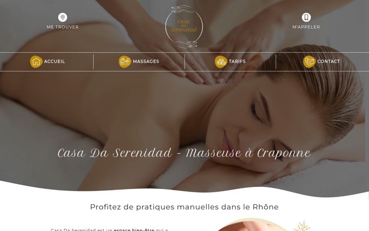 Screenshot of casadaserenidad.fr
