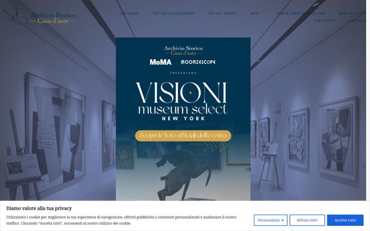 Screenshot of casadastearchiviostorico.it