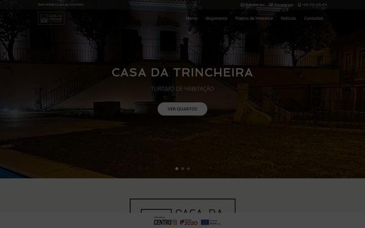 Screenshot of casadatrincheira.pt