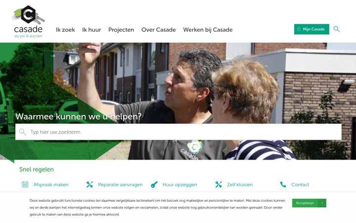 Screenshot of casade.nl