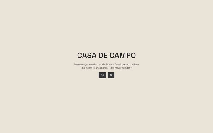 Screenshot of casadecampowines.com.es