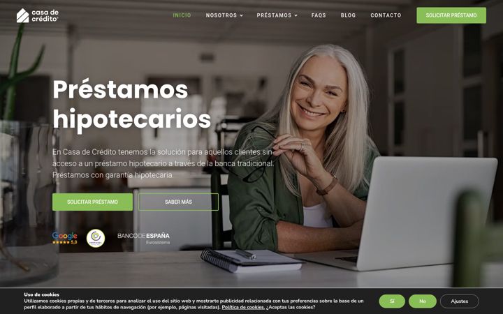 Screenshot of casadecredito.es