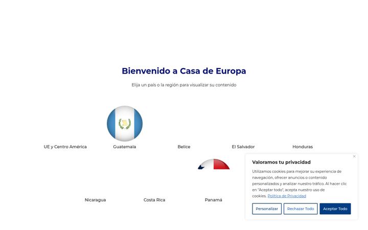 Screenshot of casadeeuropa.eu