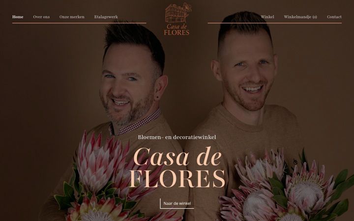 Screenshot of casadeflores.be