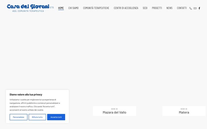 Screenshot of casadeigiovani.it