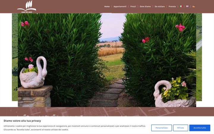 Screenshot of casadeipini.com