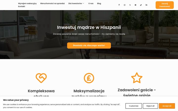 Skjámynd af casadelacosta.eu