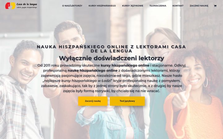 Screenshot of casadelalengua.pl