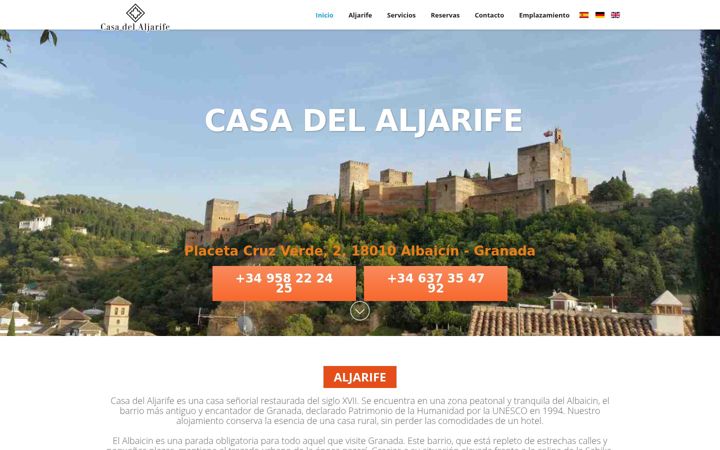 Screenshot of casadelaljarife.com