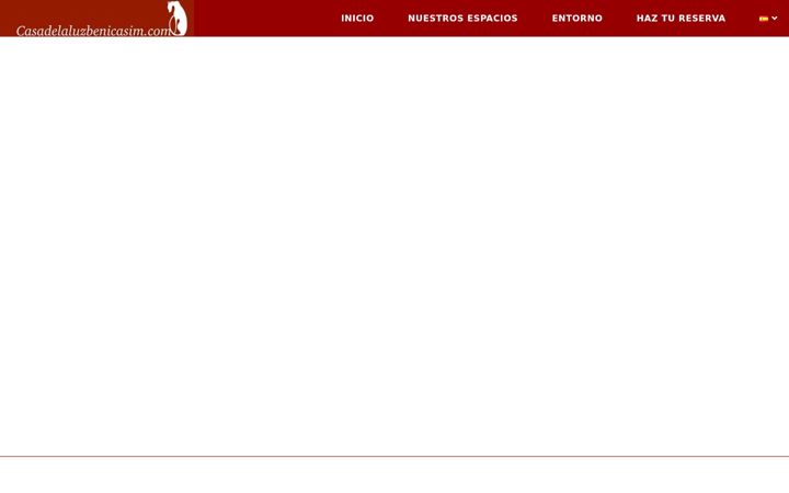 Screenshot of casadelaluzbenicasim.com