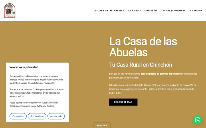 Screenshot of casadelasabuelas.com