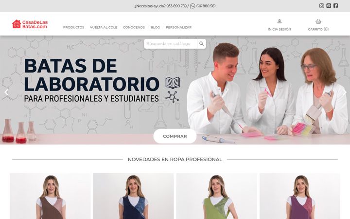 Screenshot of casadelasbatas.com