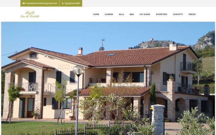 Ekrano kopija casadelboschetto.it