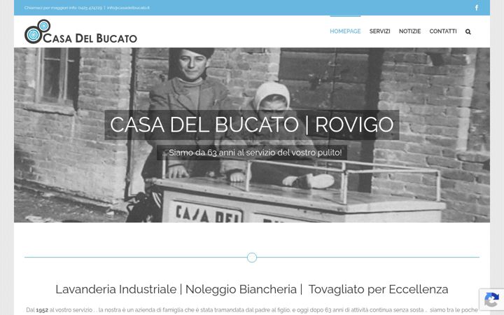 Captura de pantalla de casadelbucato.it