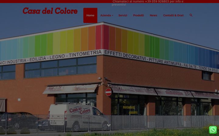 Snímek obrazovky casadelcoloresnc.it