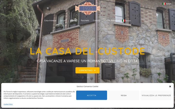 Screenshot of casadelcustode.it