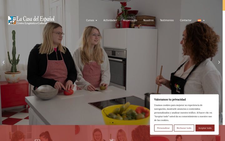 Screenshot of casadelespanol.com