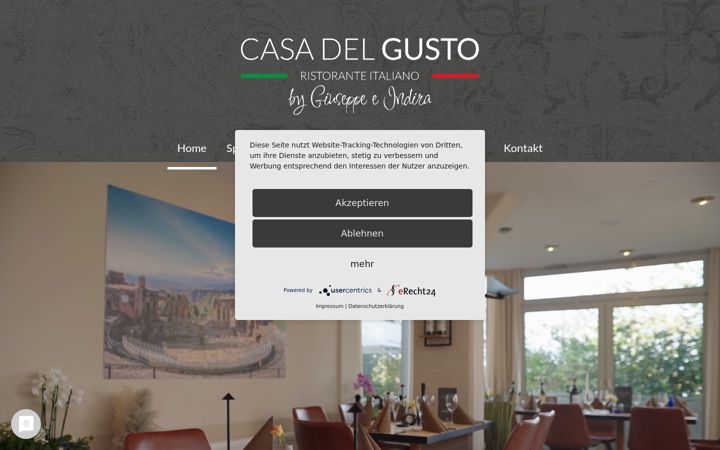 Captură de ecran a casadelgusto-alsdorf.de