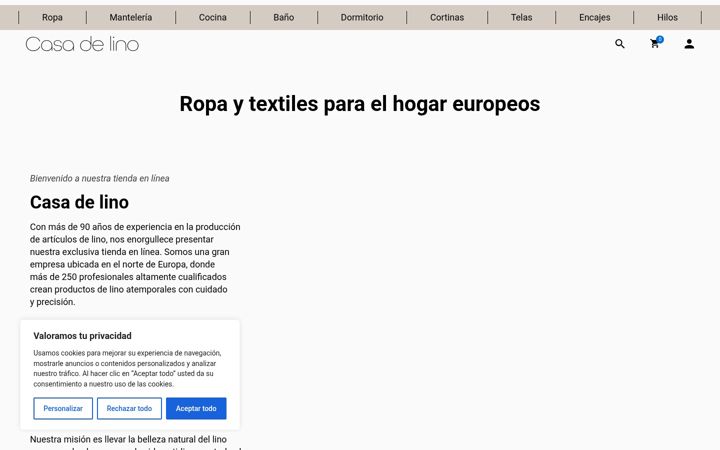 Screenshot of casadelino.es
