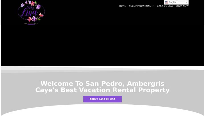 Screenshot of casadelisabelize.com
