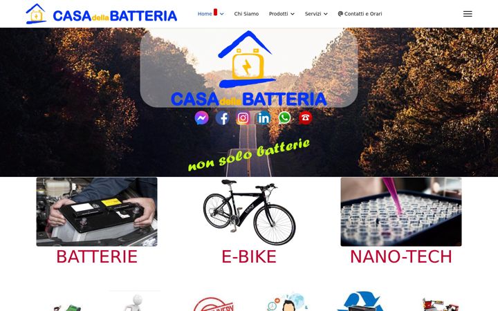 Screenshot of casadellabatteria.org