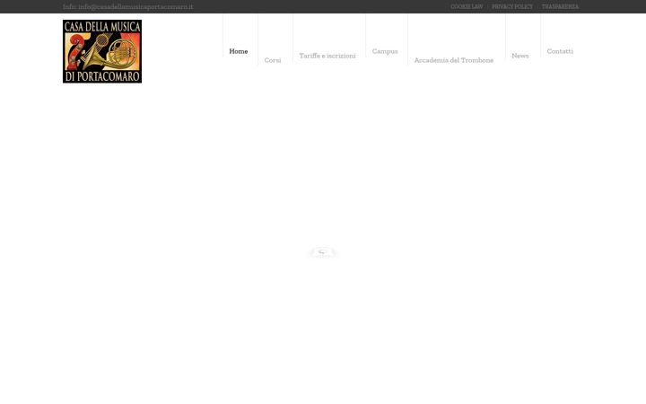 Screenshot of casadellamusicaportacomaro.it