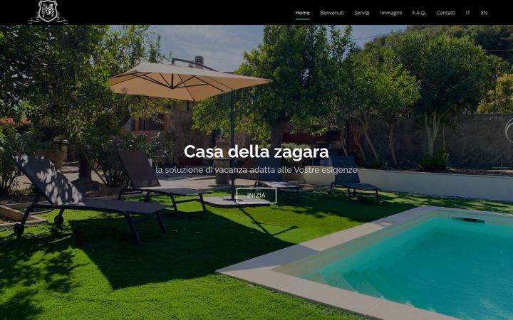 Screenshot of casadellazagara.com