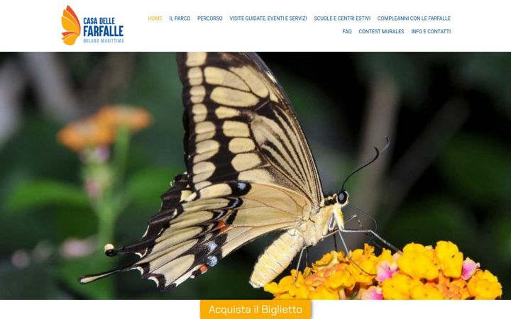 Snímek obrazovky casadellefarfalle.net