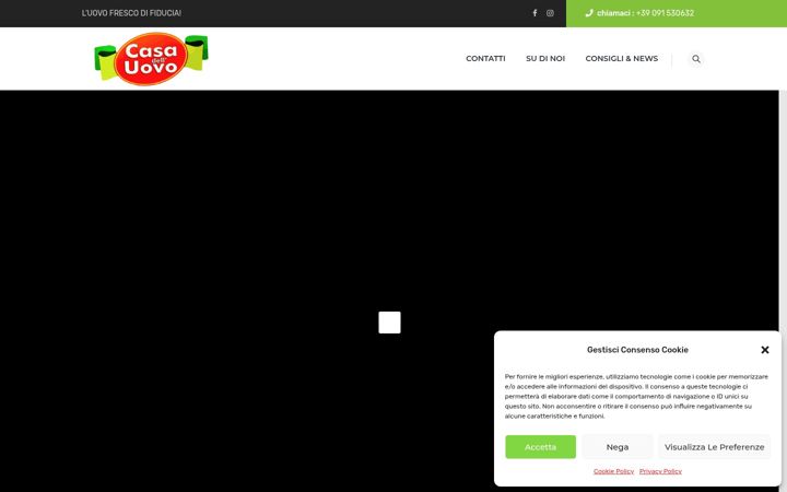 Screenshot of casadelluovo.com