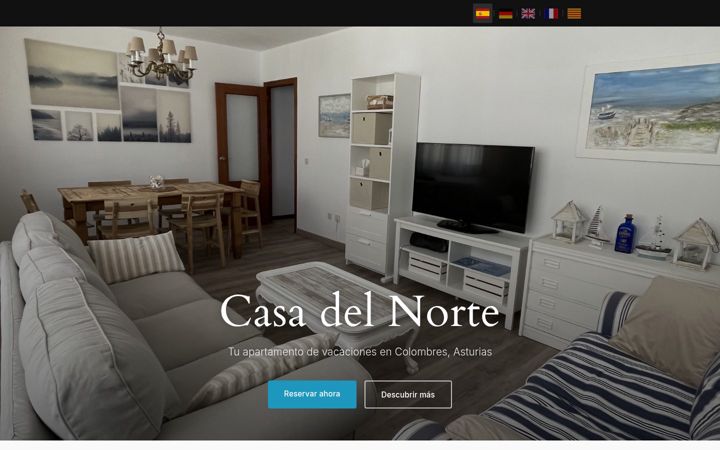 Screenshot of casadelnorte.eu
