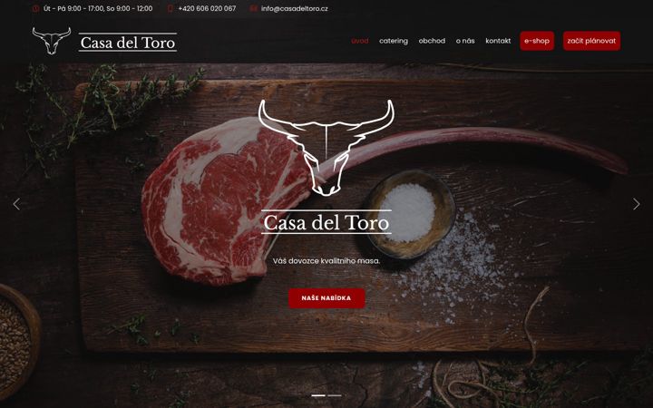 Screenshot of casadeltoro.cz