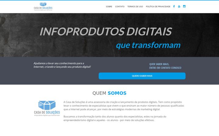 Ekrano kopija casadesolucoes.com.br