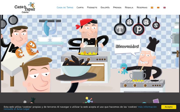 Screenshot of casadetapas.com