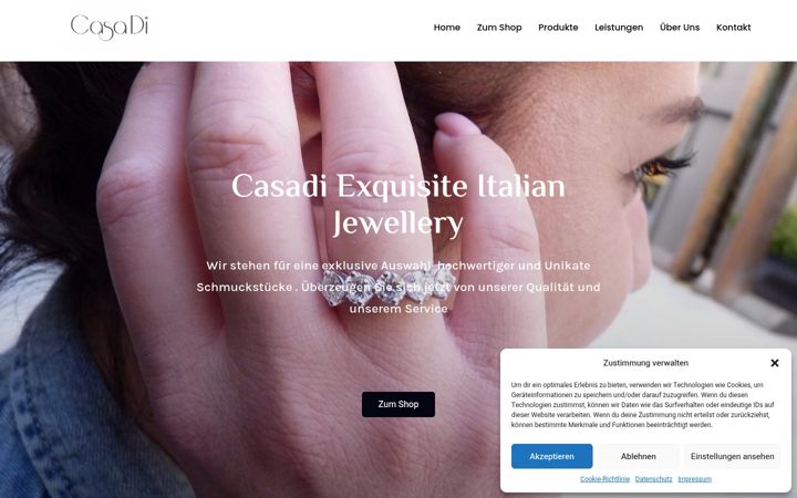 Screenshot of casadi.de