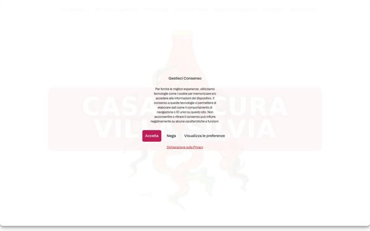 Posnetek zaslona casadicuravillasilvia.it